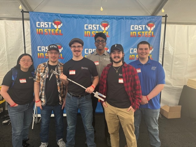 GVSU Casting Club Secures Three Placements in this Years Cast In Steel Halligan Bar Competition